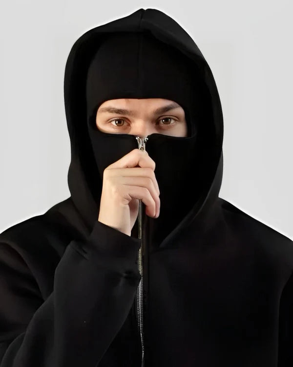 Full-Zip Hoodie Maskendesign