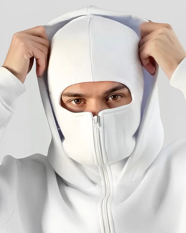 Full-Zip Hoodie Maskendesign