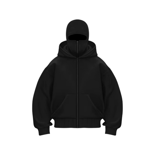 Full-Zip Hoodie Maskendesign